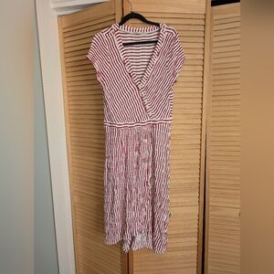 Maeve (Anthropologie) Red and White Striped Dress